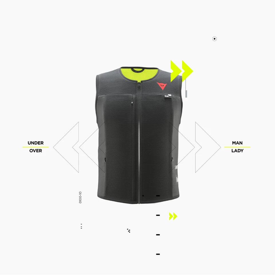 Chaqueta Dainese D-Air® Smart Gilet Versátil Moto Airbag Talla S Hombre - Imagen 4 de 4