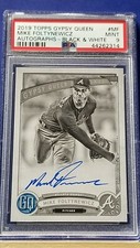 Mike Foltynewicz - 2019 Gypsy Queen Black & White Autograph  PSA 9  #31/50