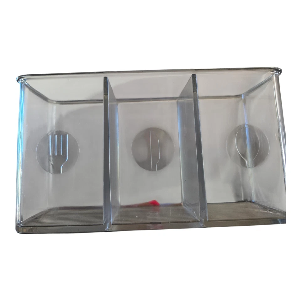Idesign Forma Utensilio, Espátula, Soporte para Cubiertos para Encimera de Cocina Transparente Foto 2 de 4