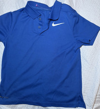 Nike Boys Blue Dri-FIT Polo Shirt Short Sleeve Size 5-6