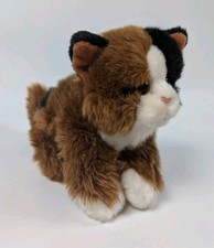 Animal Alley Calico Cat Plush 9  Realistic Stuffed Animal Brown Black White