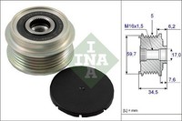 NEU - Schaeffler INA 535003410 Generatorfreilauf FüR Hyundai KIA