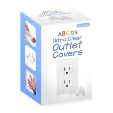 ABC123 - Outlet Plug Covers 36 Pack Clear Child Proof Electrical Outlets Pr...