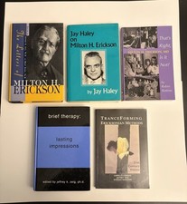 Lot of 5 Milton H. Erickson Books Hypnosis Brief Therapy