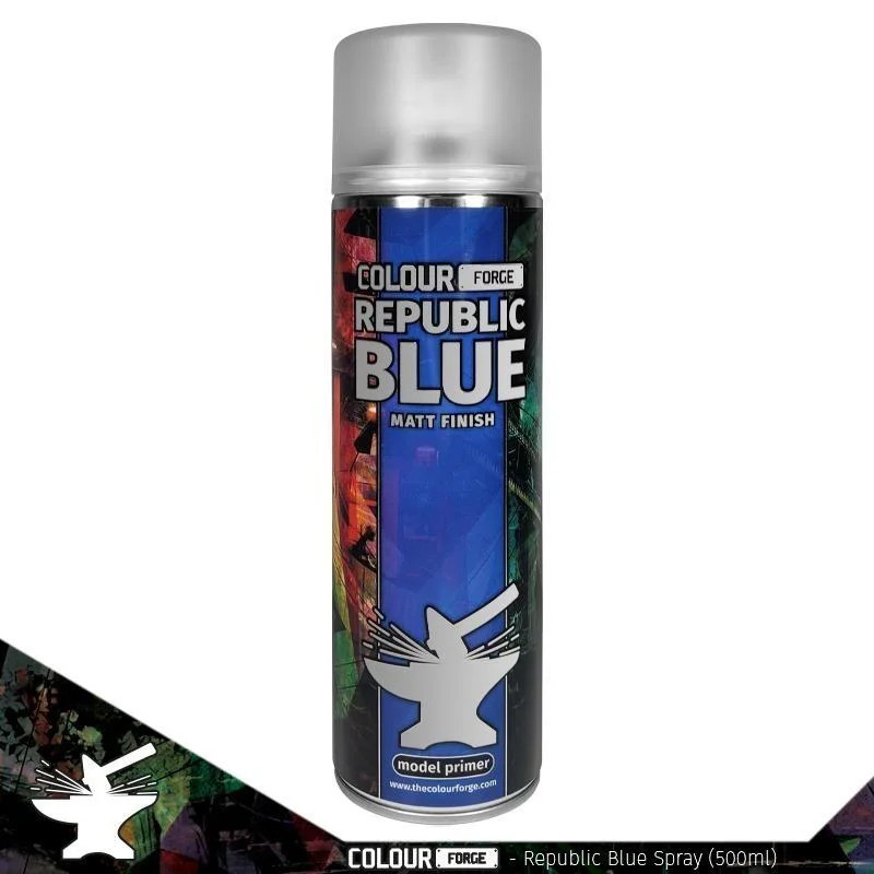 Colour Forge Republic Blue Spray 500ml | Primer UK Only | Warmodels