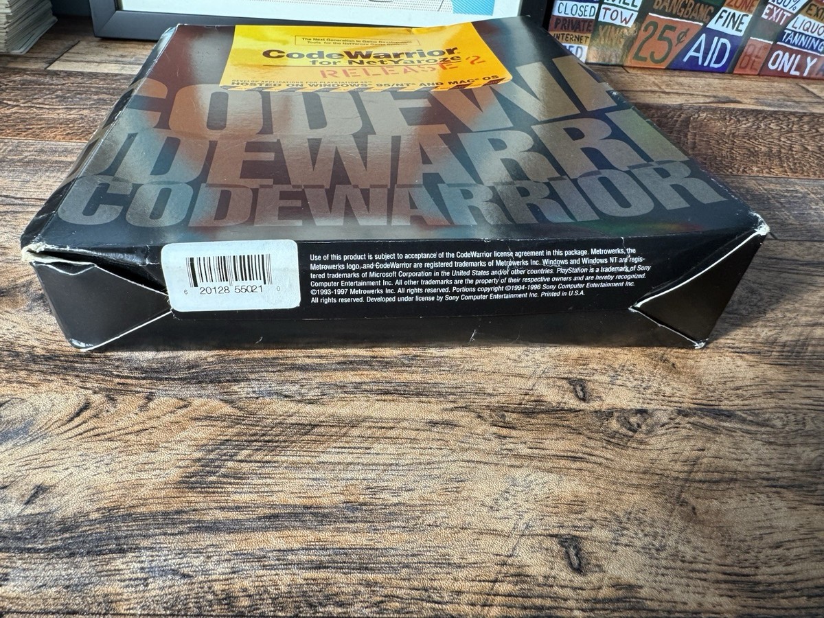 Code Warrior for PS2 デベロッパー 開発 コレクター品 CodeWarrior Unopened PlayStation Development NetYaroze Release 2
