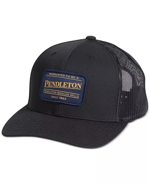Pendleton Classic Patch Snapback Trucker Hat - bl… - image 1