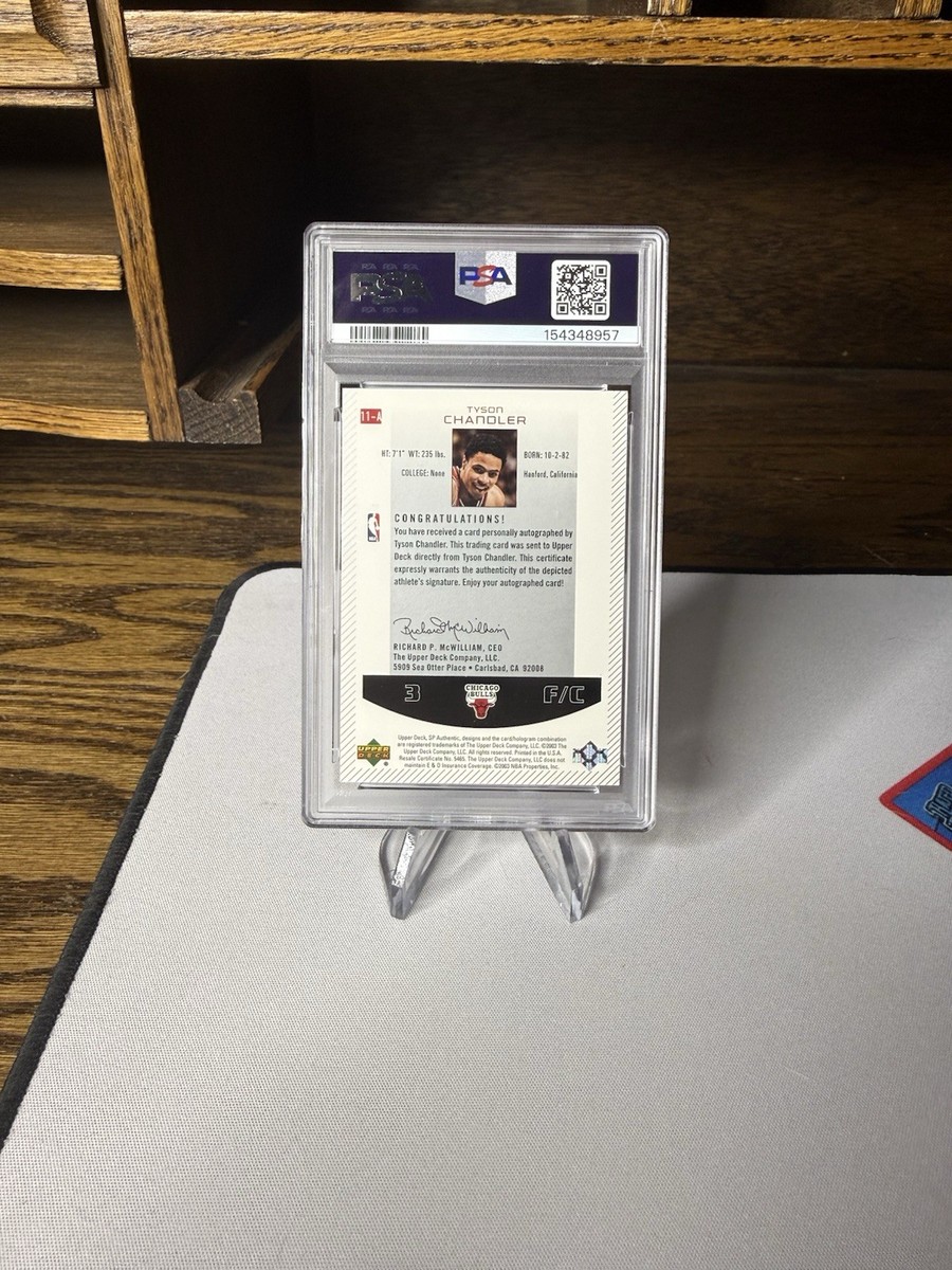 2002-03 SP Authentic - Tyson Chandler #11-A Autograph (AU) for