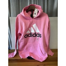 Adidas Boston Pink Men's Pullover Hoodie Size M Thick