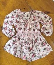 LoveShackFancy Dress Floral Pink Size M