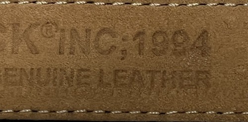 Vintage Ledergürtel Ledergürtel schwarz mit Kettendetail Größe L 90er Jahre - Bild 10 von 12