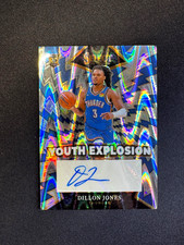 2025 Select Dillon Jones Youth Explosion RC Auto Tectonic Prizm Thunder #d 03/15