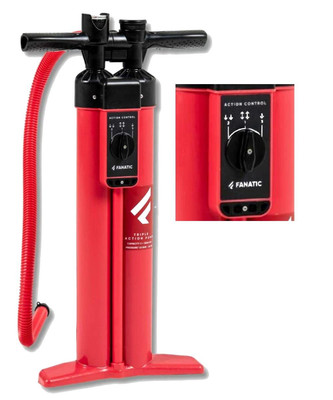 Stand Up Paddling FANATIC HP6 TRIPLE ACTION Pumpe red Stand Up Paddling