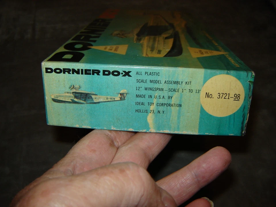 Ideal 3721-98 Original Vintage Model kit Dornier DO-X Box open kit Mint in Box - Image 3 of 4