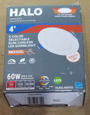 Halo Can Less Integrated LED 600 Lumens 5CCT White 4" HLBSL406FS5