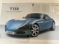 Original Classic TVR T350 6 Sided Magazine Buying Guide Review Feature Retro