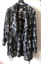 Woll-Poncho v.  Patrizia Dini    Gr:52/54 braun/schwarz/beige sehr guter Zustand