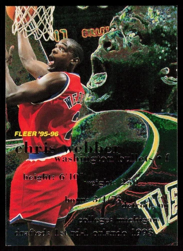 1995 Fleer Basketball Chris Webber #197