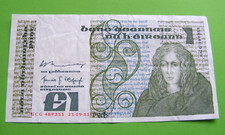 1981 Irish One Pound Banknote Old Ireland £1 Note