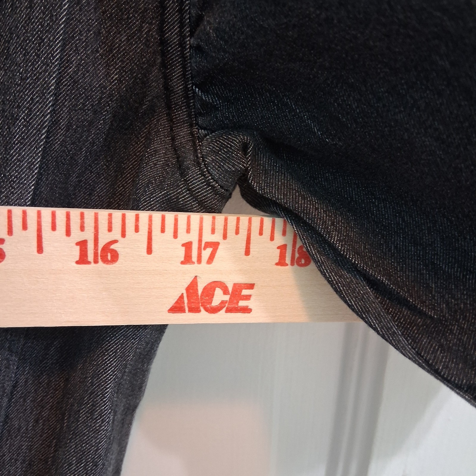 Melrose With Love Jumpsuit Denim Light Black Women's Size Small NEW 26" Inseam