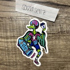 Dutch Bros Rad Alien Lizard Skate Boarder 201...