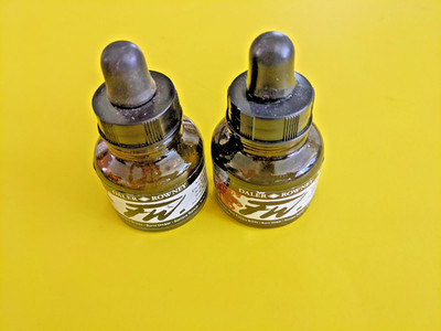 Daler & Rowney Acrylic Ink - 2 bottles - Burnt Umber