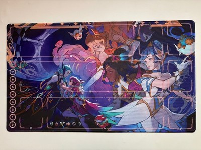 Shen Ashen Guardian Playmat Riftbound TCG LOL Stitched Edges Free