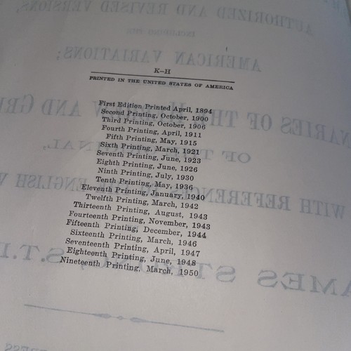 Vtg 1950 The Exhaustive Concordance Of The Bible By J Strong 2000 Pages Approx - Picture 5 of 24