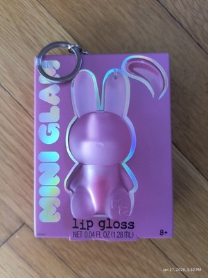 Bunny Purse Charm Keychain MINI GLAM Lip Gloss Gift Easter Basket Sealed Pink