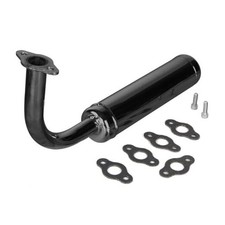 Motorized Bicycle Exhaust, Bicycle Muffler Silence for 49cc 50cc 60cc Black