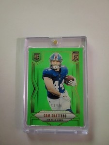 Cam Skattebo 2025 Donruss Elite RC #153 Aspirations Lime Green SP /999