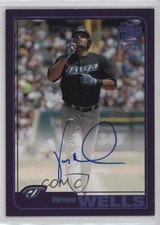 2019 Topps Archives Fan Favorite 2001 Design Purple /150 Vernon Wells Auto 2s2