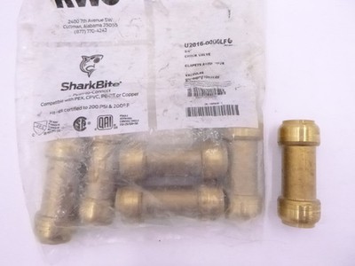 6 Pack RWC SharkBite U2016-0000LF 3/4'' Push-To-Connect Check Valve 200psi