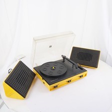 RFT Combo 323 Plattenspieler gelb VEB Phonotechnik Pirna Zittau 1978