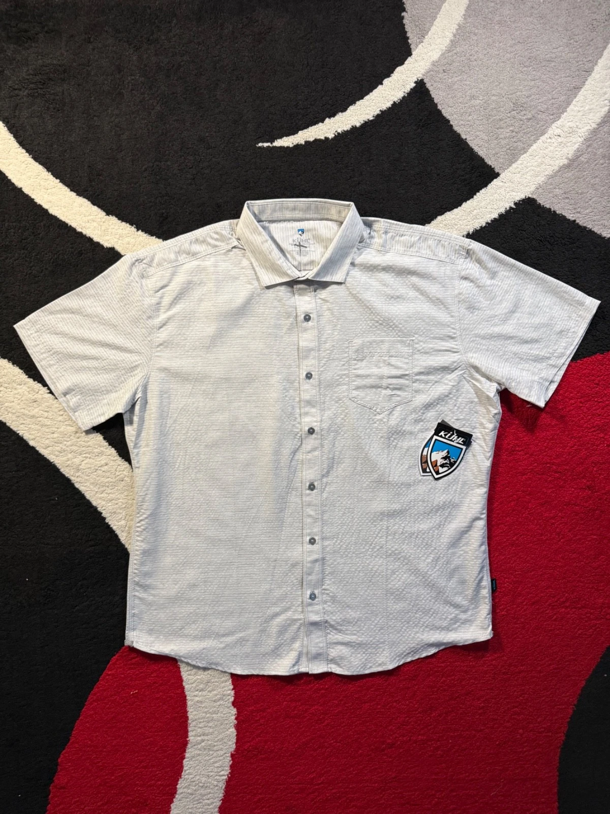 KUHL Shirt Mens XXL Ash Gray Hiking Riveara Performance Pocket Short Sleeve BNWT
Opens in a new wind