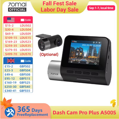 70mai A500S 1944P Dash Cam 140° GPS WiFi ADAS G-Sensor Parking Monitor