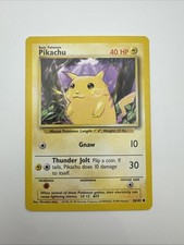 Pok�mon TCG Bas Set Pikachu Card 58/102 Excellent Condition