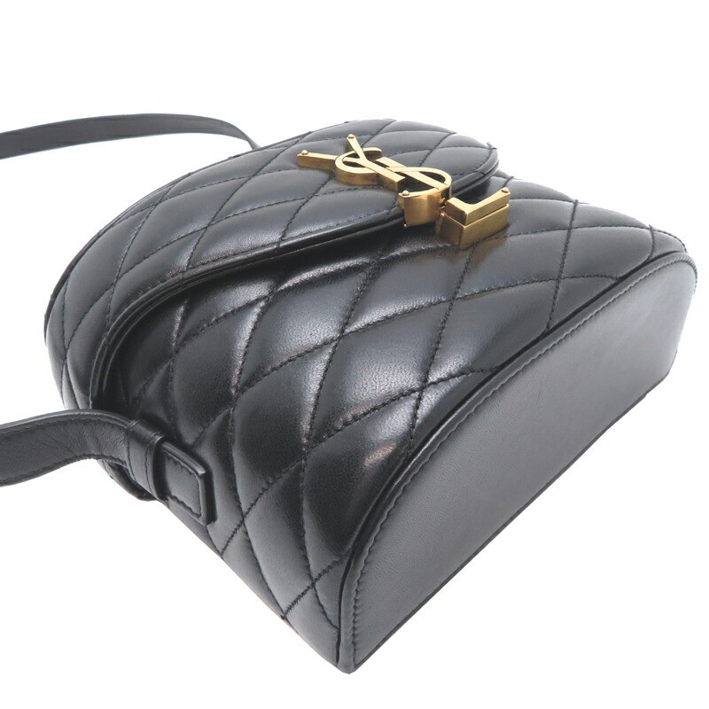 AUTENTICA BORSA A TRACOLLA DONNA SAINT LAURENT PARIS JUNE BOX 710080 PELLE NERA F S