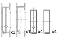 Kurbelwellenlagerschale FÜR Hyundai, KIA - FAI AutoParts BM1068-STD