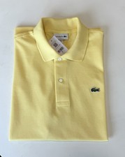 Lacoste Men's Classic Fit L.12.12 Petit Pique Cotton Polo Shirt In Yellow