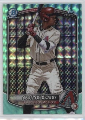 2025 Bowman Chrome Prospects Aqua Geometric Refractor 81/125 Pedro Catuy 1k4e