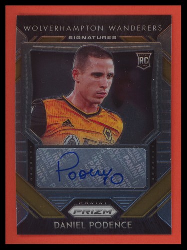 2020-21 Panini Prizm Premier League Signatures #S-DP Daniel Podence Auto