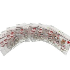 10 SETS OF 6 Light Up Christmas Gel Clings Window Decor Stickers NIP SEALED NEW.