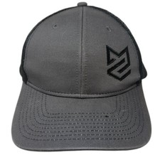 Port Authority Snapback Trucker Hat Gray One Size Embroidered Mesh Back