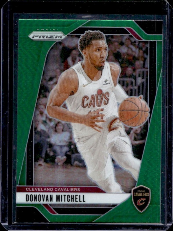 2024-25 Panini Prizm Donovan Mitchell Green #155 Cavaliers