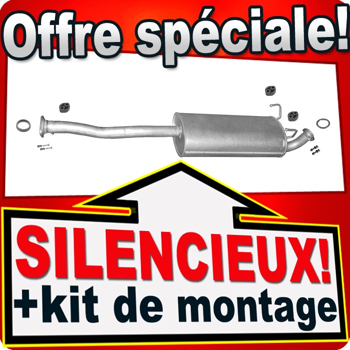 Silencieux intermédiaire pour Toyota Land Cruiser J90 3.0 D-4D 5 portes