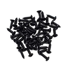 SAPHUE 3MM Electric Guitar Bass Pickguard Screws Pick 3 12mm 50pcs , Black