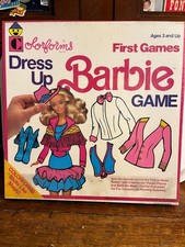 Vintage Colorforms Dress Up Barbie Game 1990