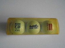 3 SPALDING NEW YORK GOLF BALLS UNUSED IN BOX SPECIAL OCCASION 60053