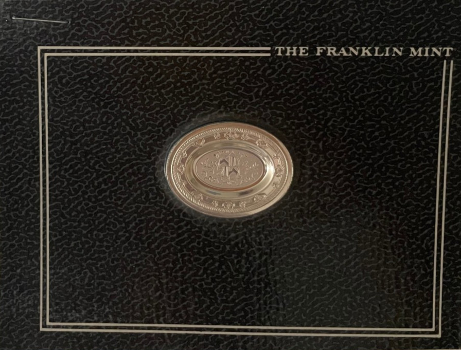 "Antique English" 1981 Sterling Silver Mini Plate Collection Franklin Mint - New